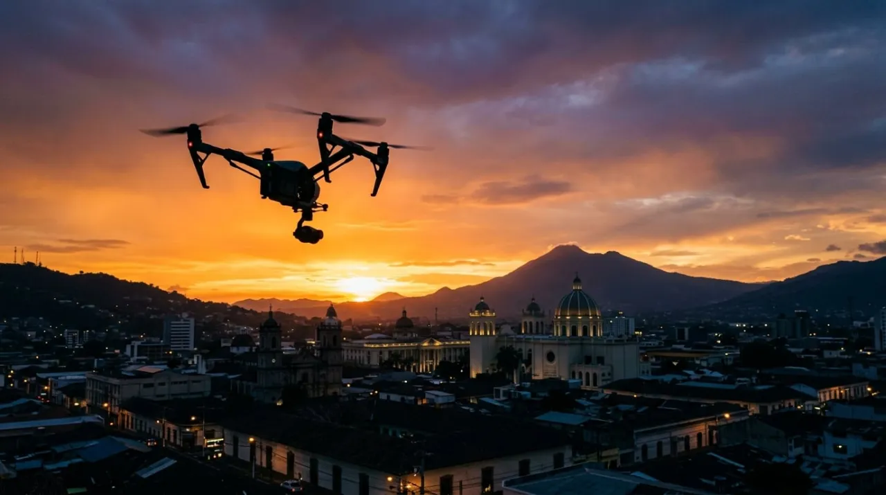 Atardecer sobre el Centro Histórico de San Salvador